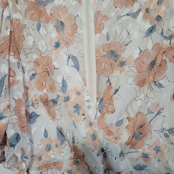 REBECCA TAYLOR Amelie Silk-Blend Floral Dress - Picture 4 of 8